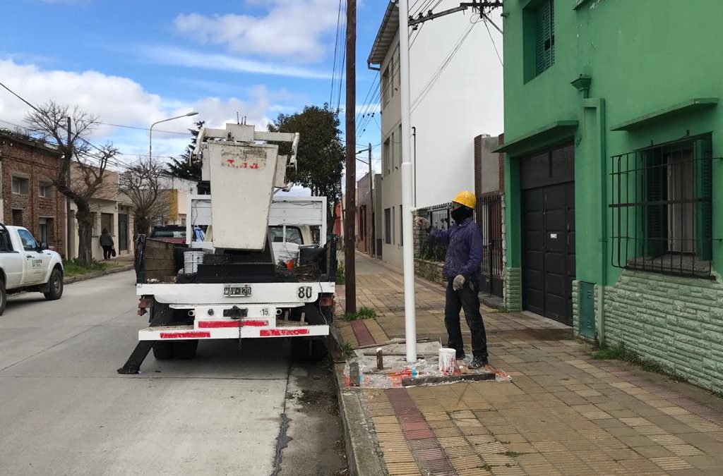 Tareas de mantenimiento en el alumbrado público