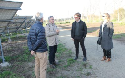 El Alcalde de Thiers visitó el Parque Solar de Desvío Aguirre