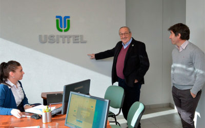 Lunghi y Civale inauguraron las oficinas de Usittel