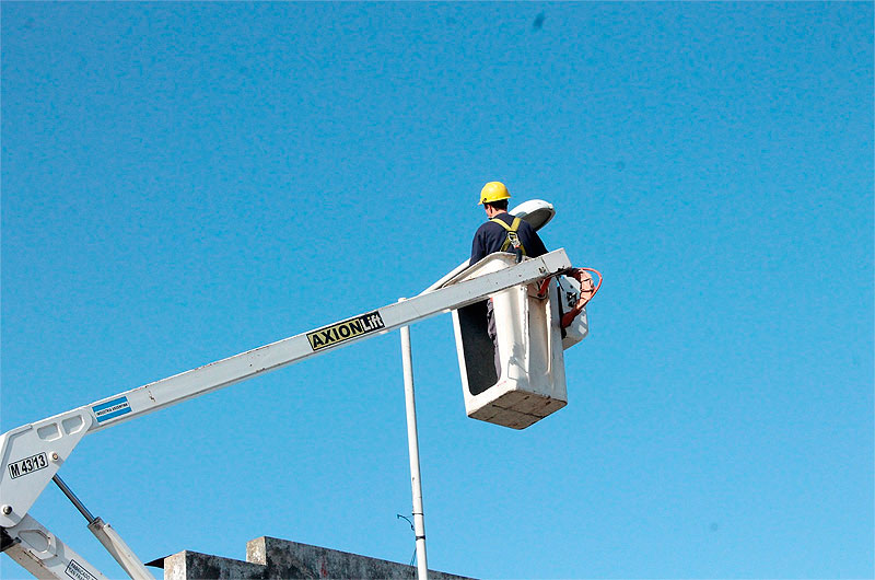 Se completó el recambio a luminarias led en el alumbrado público en la zona norte de la Ruta 226