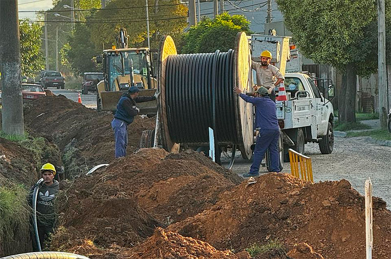 La Usina avanza en una obra clave para el suministro de energía al norte de la Ruta 226