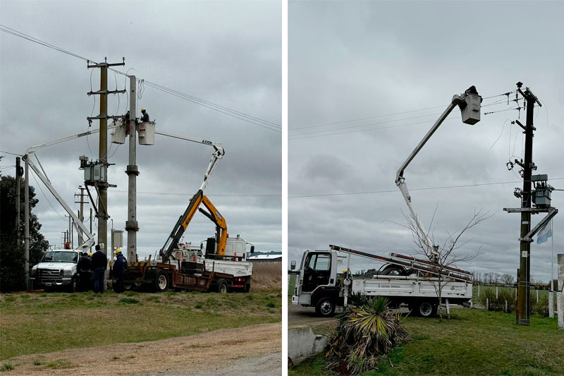 La Usina avanza en obras para mejorar el suministro eléctrico en la zona de VI Brigada Aérea