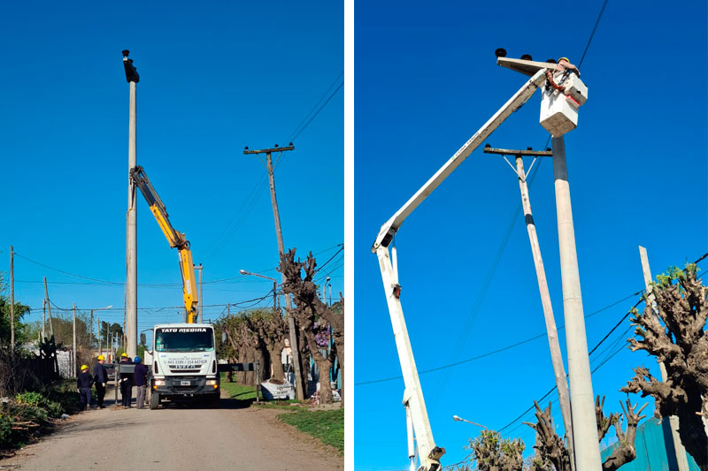 La Usina continúa modernizando su red eléctrica